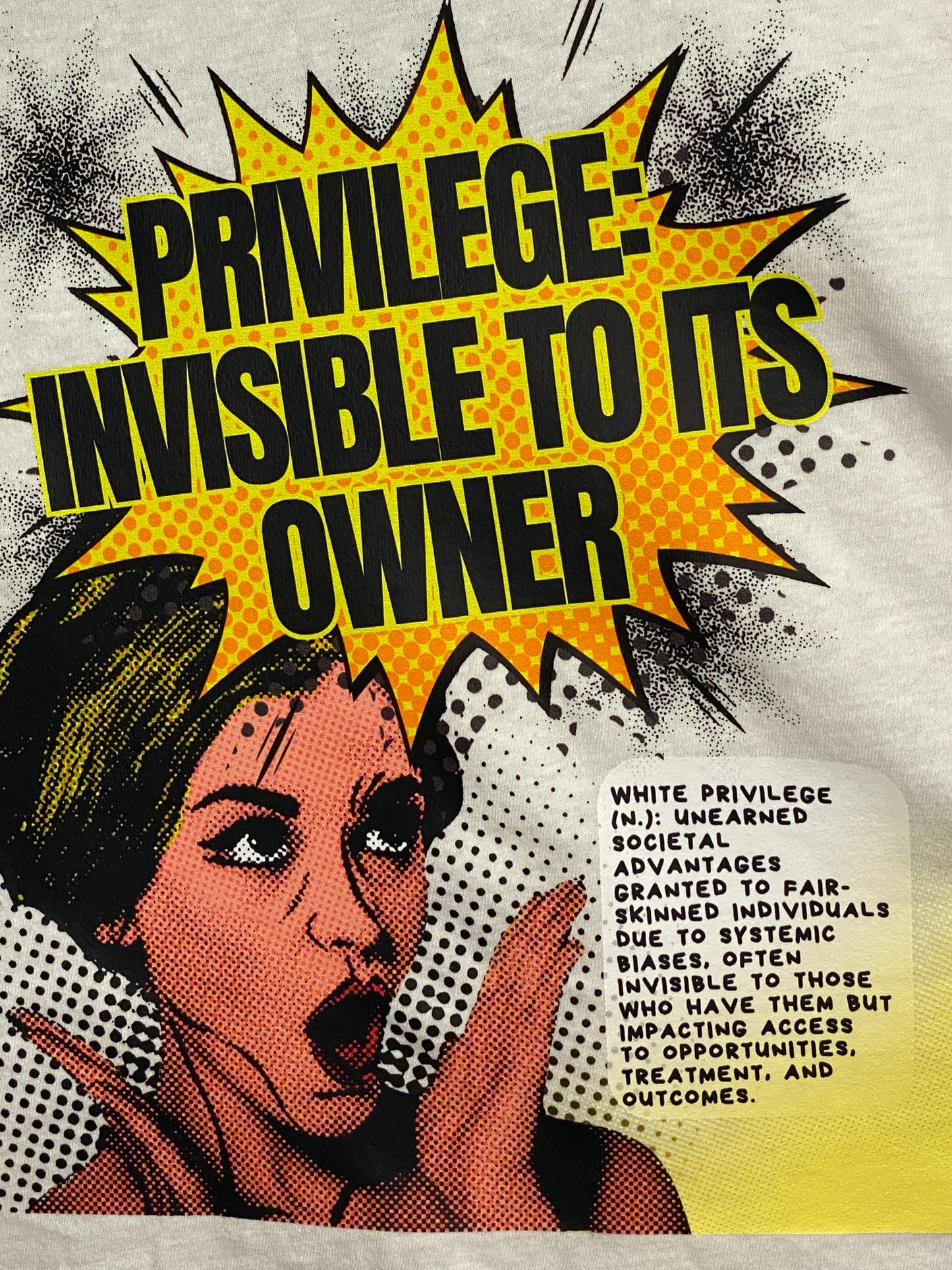 Invisible Privilege | T-Shirt | Wild Fable | White | Women's Large