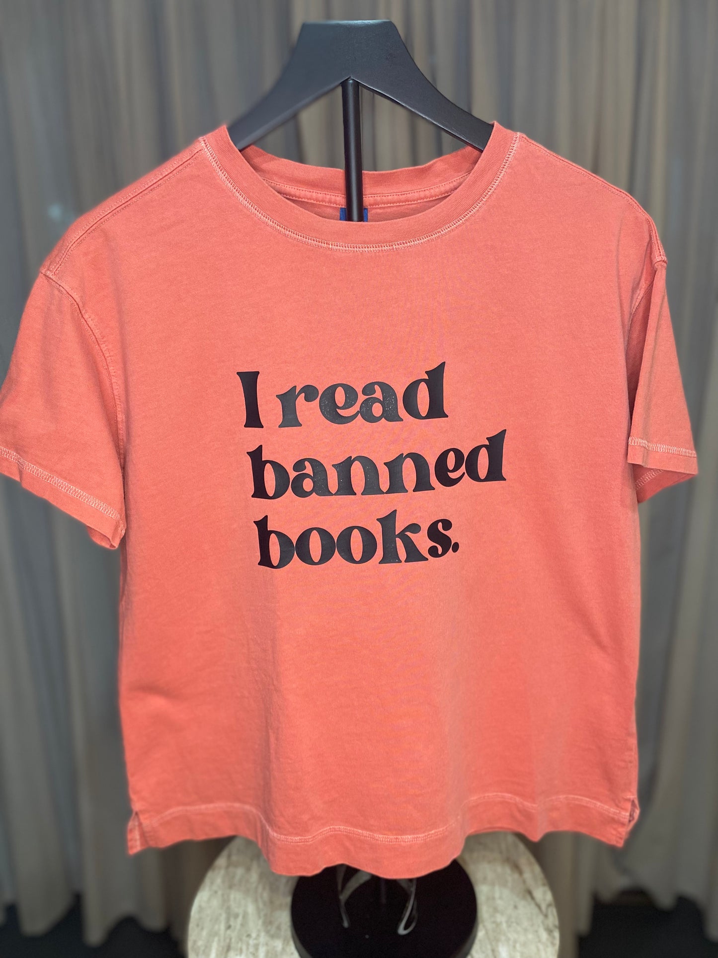 Banned Books | T-Shirt | Old Navy | Coral | Women's Small