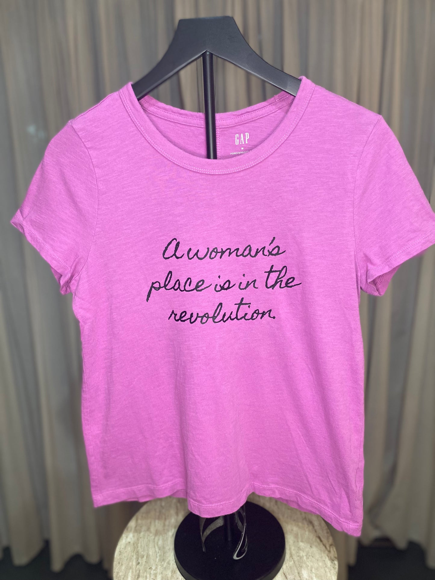 A Woman's Place | T-Shirt | GAP | Purple | Women's Medium