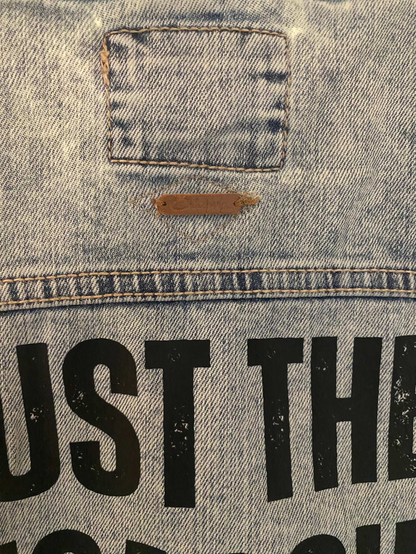 Oust the Oligarchy | Denim Jacket | Clockhouse | Blue | Women's Medium