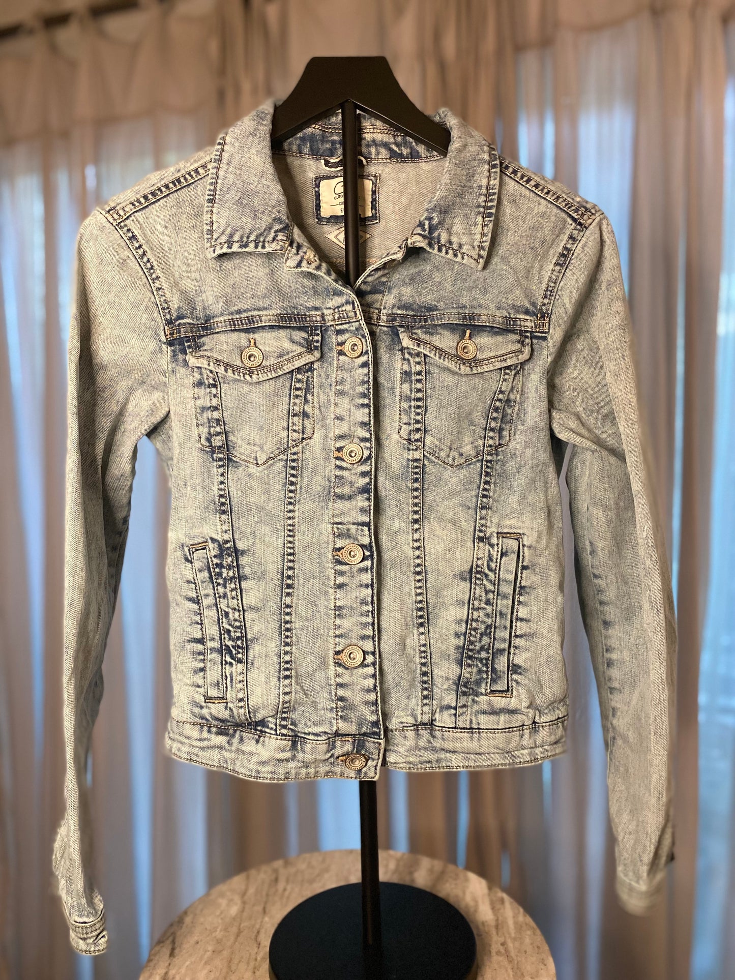 Oust the Oligarchy | Denim Jacket | Clockhouse | Blue | Women's Medium