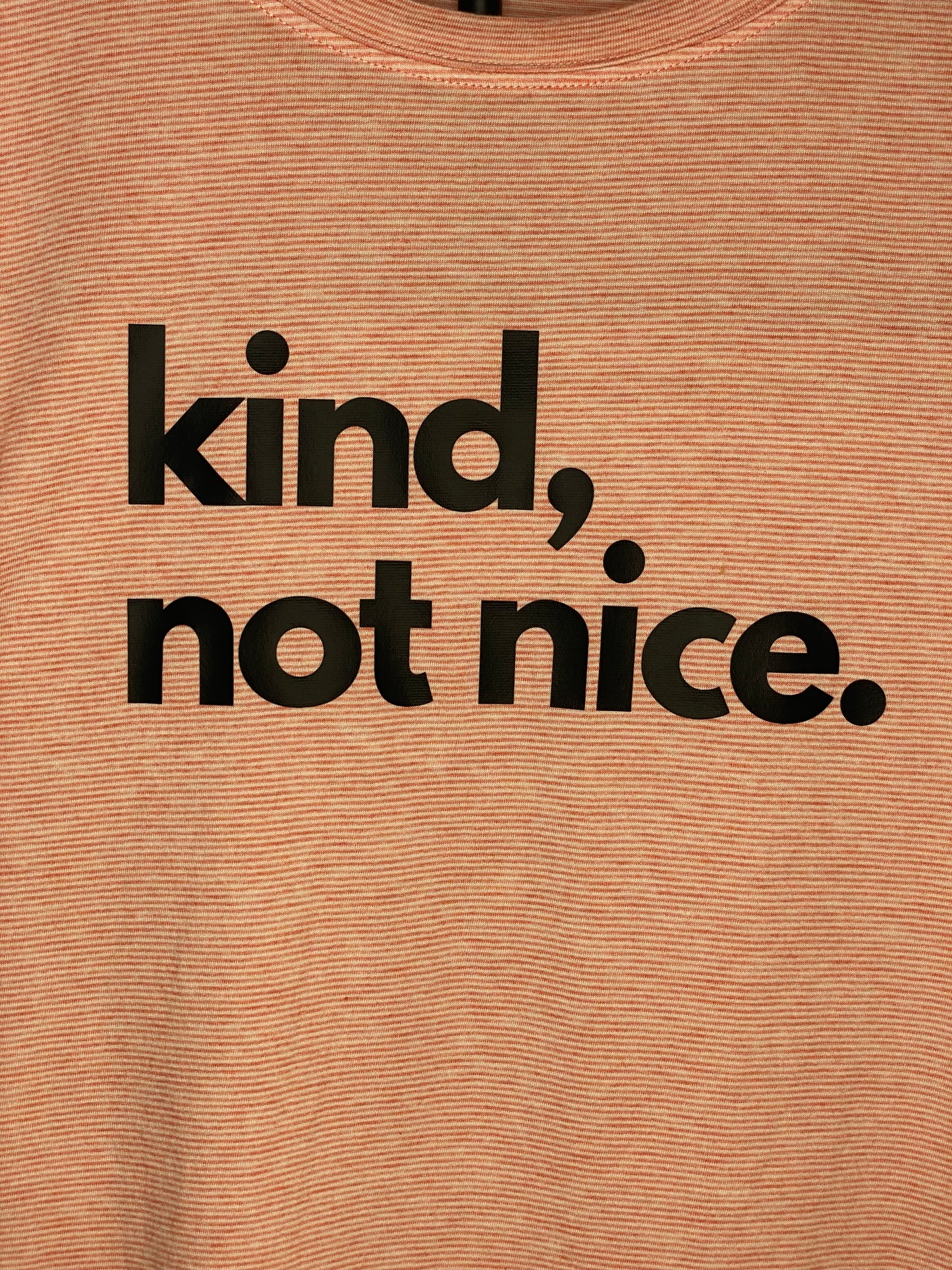 Kind, Not Nice | T-Shirt | Splendid | Coral | Women's X-Large