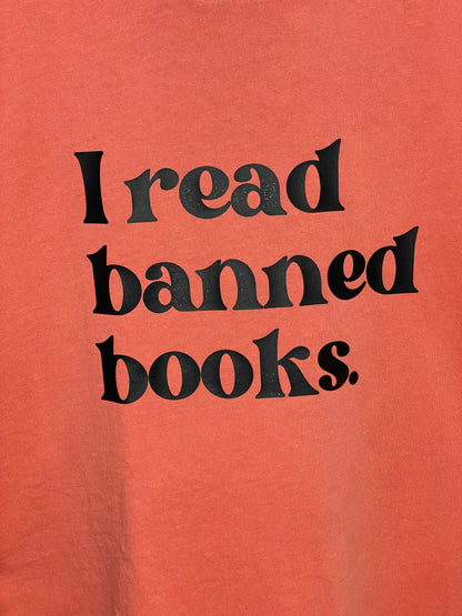 Banned Books | T-Shirt | Old Navy | Coral | Women's Small