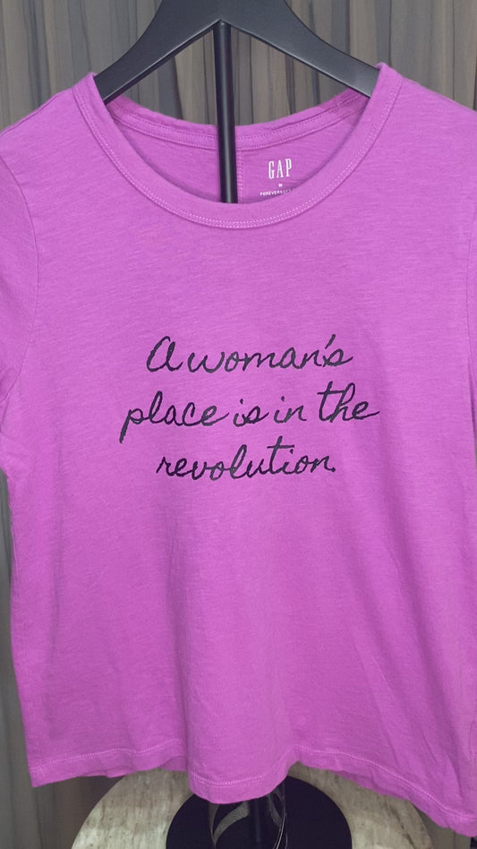 A Woman's Place | T-Shirt | GAP | Purple | Women's Medium